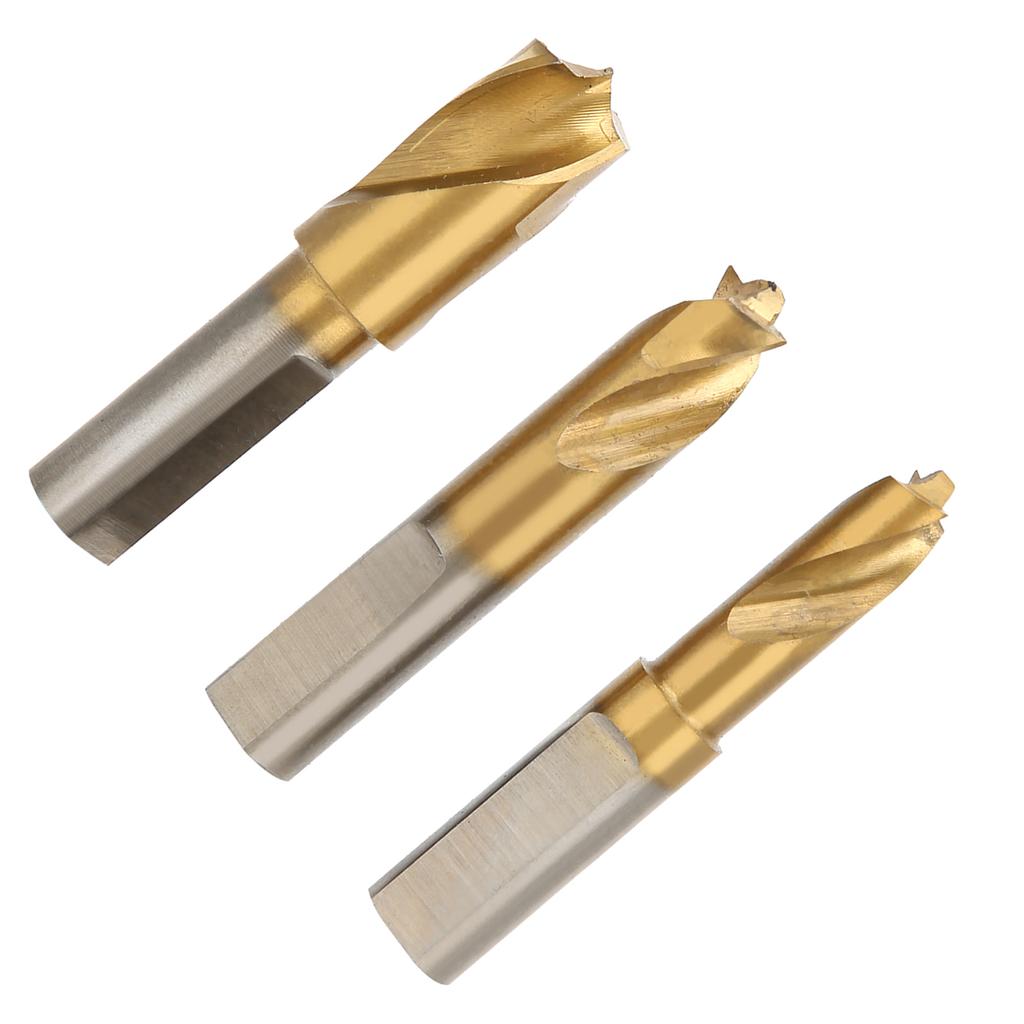 3Pcs HSS CO Cobalt Spot Weld Drill Bit Set Kit Weld Cutter Cutting  Accessories 14in 516in 38in