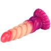 Gradient Color Twist Shape Female Anal Plug Anal Dilator Female Imitation Phallus Adult Sex Toys
