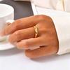Fashionable Men's & Women's Oval Carved Stainless Steel Ring - RC-734