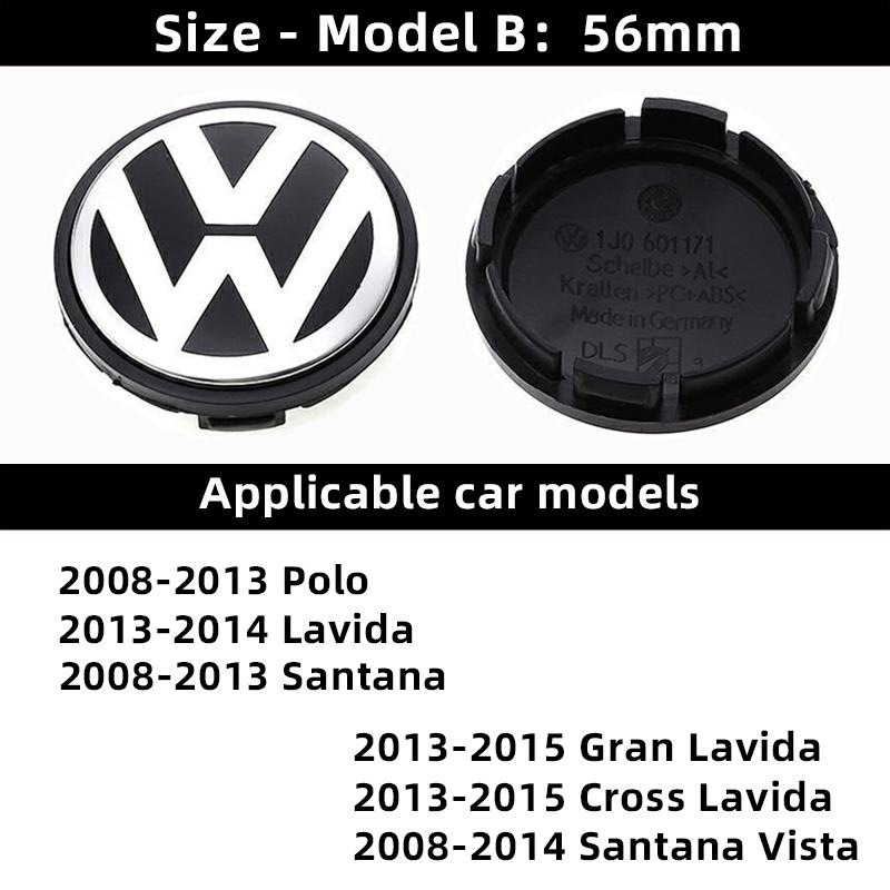 2026 Hot For VOLKSWAGEN VW Car Wheel Hub Cover Tires Rim Center Replace Cap Accessories For VW Polo GOLF C-TREK CC Sagitar Jetta