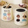 Creative Trash Can Cute Paper Basket Dustbin Garbage Bin  Desktop