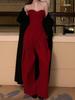 Ensemble Femme Automne/Hiver 2026 : Haut Bandeau Creux et Pantalon Amincissant Taille Haute