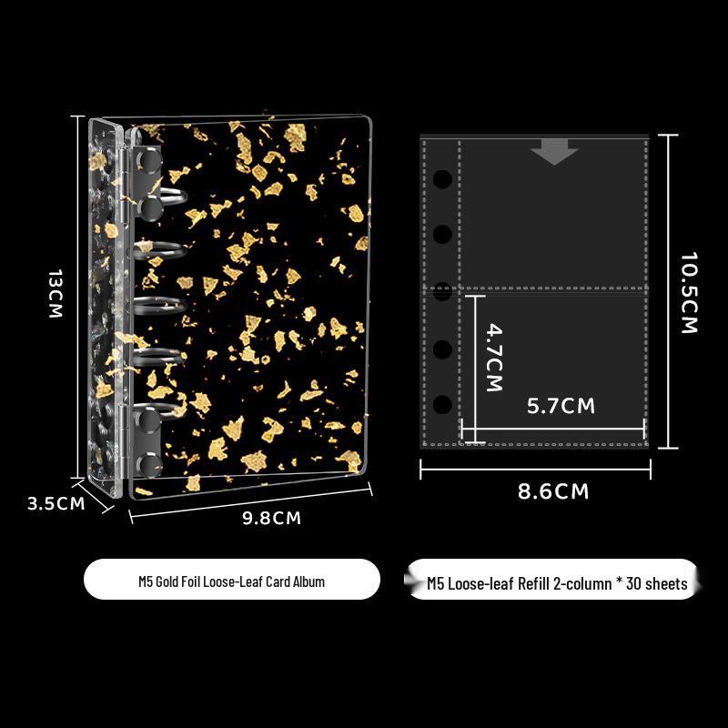 Acrylic A7 Ring Binder Photo Album for Idol Photocard Storage