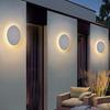 KAWELL Wall-Mounted Bracket Light, Stylish Ambient Lighting, Round, Reading Light, 3-Level Dimming and Color Adjustment, Size 14*14cm, No Installation
