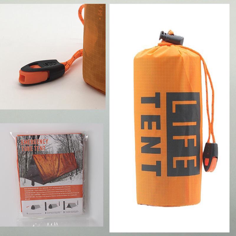 

Оранжевая аварийная уличная тканевая сумка: Изолированное одеяло первой помощи и плащ-дождевик в комплекте для защиты от холода - Портативная палатка из полиэтилена Cloth Bag Orange Tent оранжевый