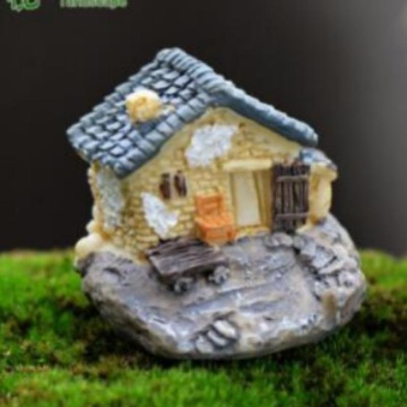 

Small House, Micro Landscape Decoration Accessories, Resin Small House Ornament, Villa, Ornament