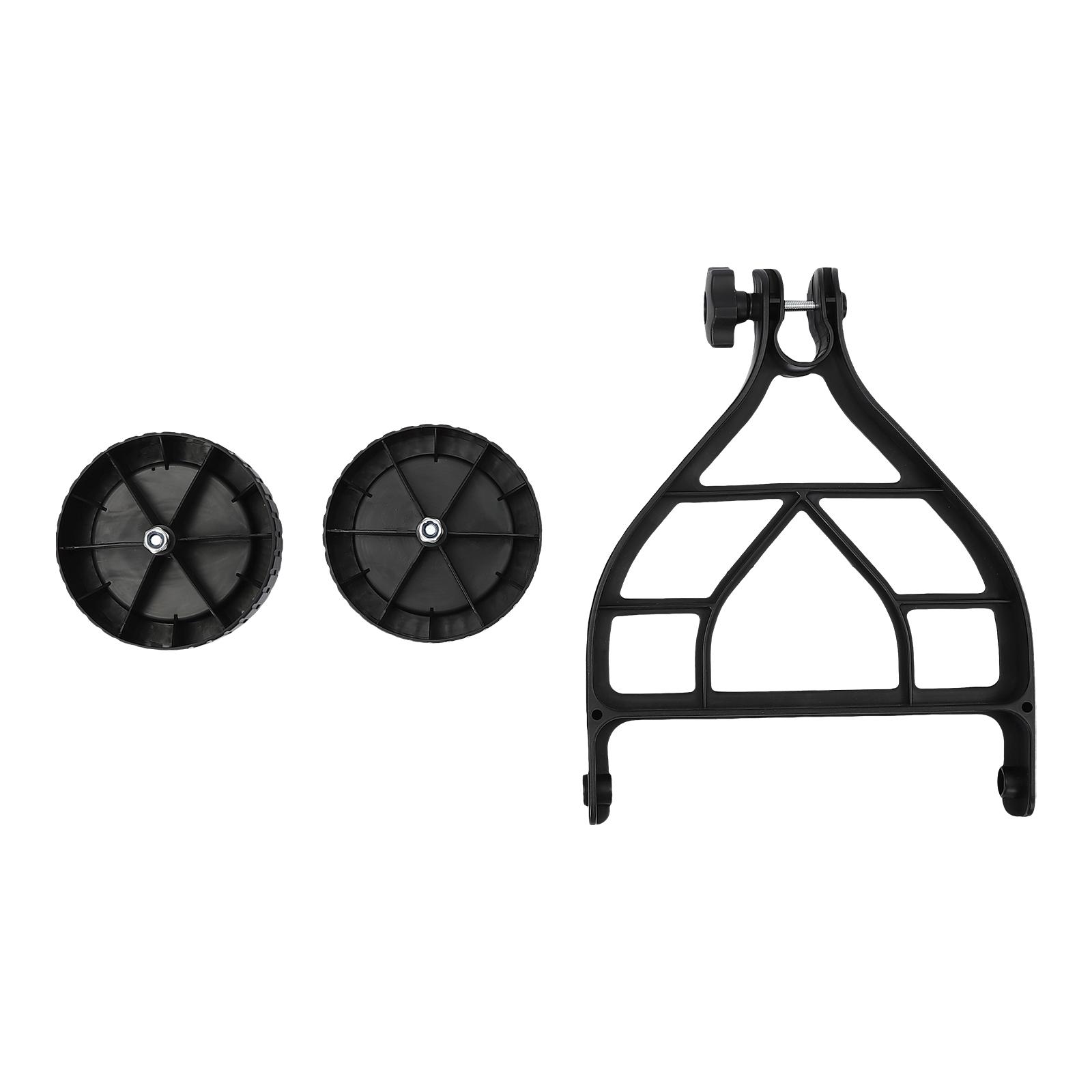 

String Trimmer Wheel Attachment,26mm-28mm Applicable Outer Diameter, Support Wheels Portable Lawn Mower Auxiliary Wheels US чорний