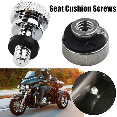 Motorcycle Modification Screw Suitable For Harley Accessories Silver Seat Cushion CNC 6mm Circular Seat Cushion Screw