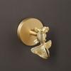 Leaf Ginkgo Brass Angel Bird Dragonfly Wall Hook With Adhesive For Door Decor