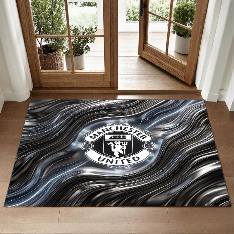Manchester United Design Kristall Samt Teppich Weiche Dekorative Matte für Schlafzimmer Eingang