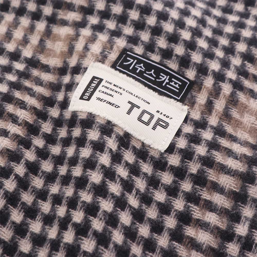 Thicken Winter Plaid Scarf Casual Checkered Scarf Fashion Men's Plaid Scarf  Males