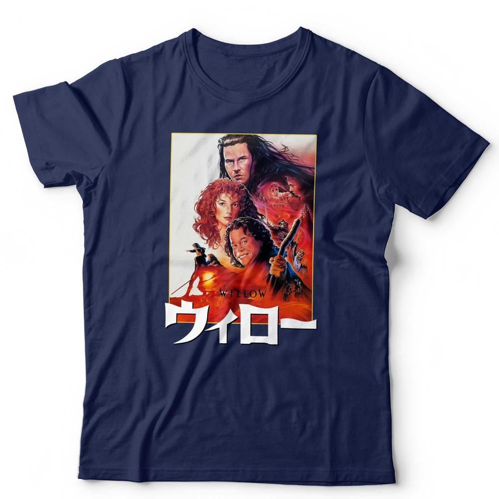 Willow Movie TShirt Japanese Poster Fantasy Retro Classic Graphic 80s Tee S
