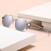 2025 High-End European & American Fashion UV-Protective Geometric Metal Sunglasses