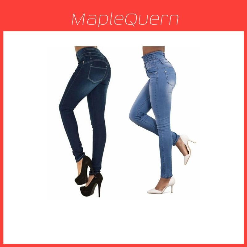 Premium Quality Women High Waist Skinny Pencil Denim Jeans For Stylish Comfort