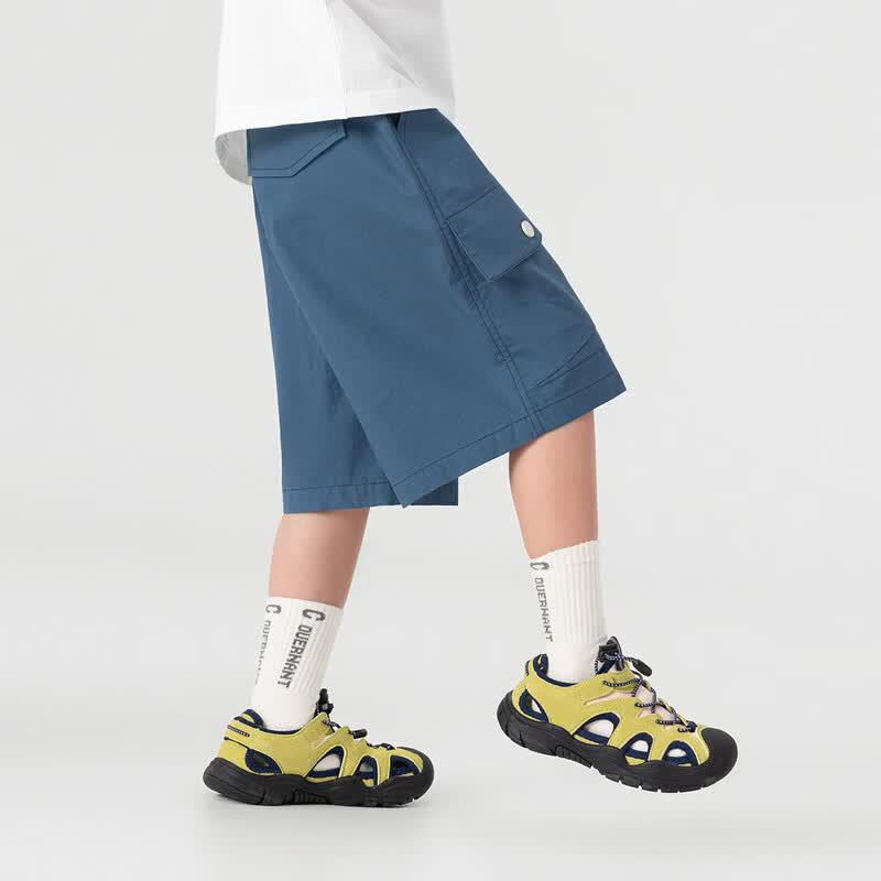 Boy's Washed Cotton Cargo Shorts