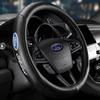 Ford Leather Car Steering Wheel Cover For Ford Focus Mondeo Fiesta Transit Explorer F-150 Ranger Kuga Edge Fusion MK2 MK3 Car