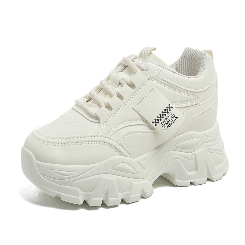 

Shoes women s 2025 new spring and autumn casual versatile thick sole inner height increase small sports dad shoes 40