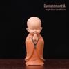 Handmade Cute Little Monk Resin Ornaments for Desktop Decoration