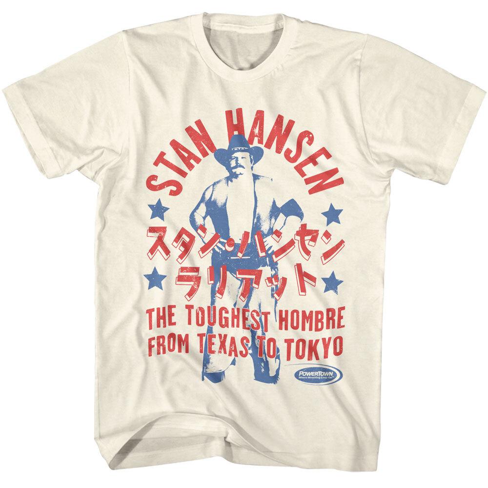 Powertown Stan Hansen Toughest Texas Hombre WWE Wrestling Champ Men T Shirt M
