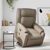 VidaXL Recliner Massage Chair Cappuccino Faux Leather 3205163