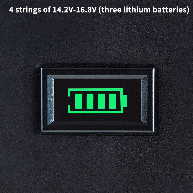 Two-Line Electric Vehicle Voltage Meter, Battery, Battery Charge Percentage Display Meter