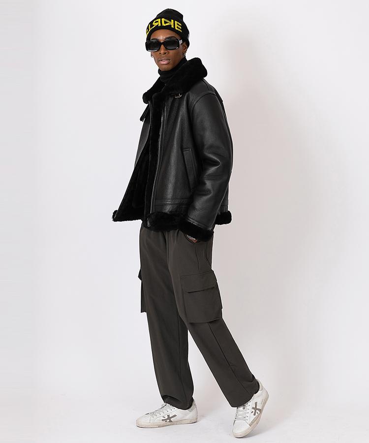 Seuteulaikeu Trek Loose Cargo Pants (Dark Khaki)