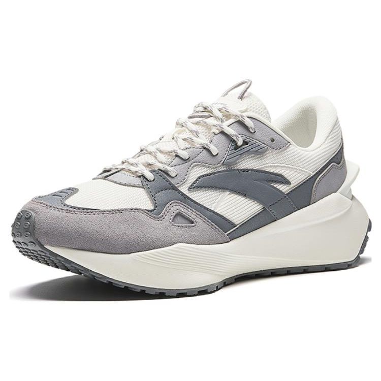 Anta Heritage Durable Breathable Shock Absorbing Low Top Casual Shoes Men Sneakers Cool-Gray 112348878-3