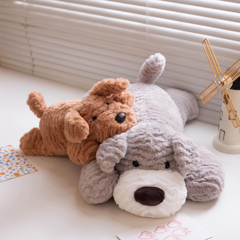 Adorable Plush Lying Dog Doll – Perfect Home Decor & Valentine's Day Gift