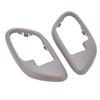 2Pcs Car Interior Handle Inside Door Decoration Grey Set Kit Replacement for Cadillac Escalade