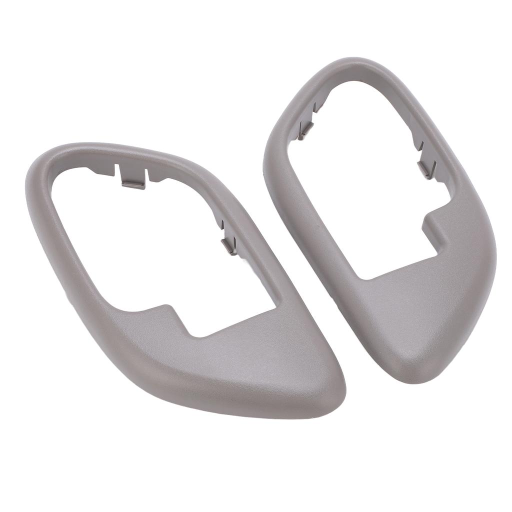2Pcs Car Interior Handle Inside Door Decoration Grey Set Kit Replacement for Cadillac Escalade