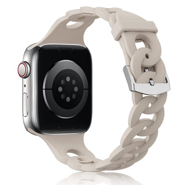 Silikonarmband für Apple Watch Band 45mm 44mm 40mm 41mm 42mm 49mm atmungsaktives Armband correa iWatch Ultra Serie 8 7 6 5 4 SE