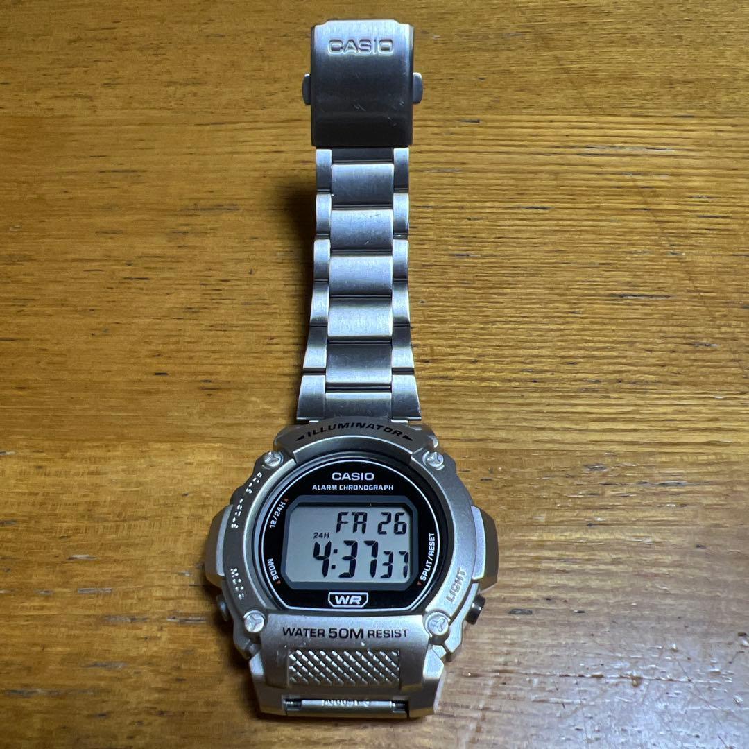 Used CASIO w-219h Cheap Casio overseas model rare item