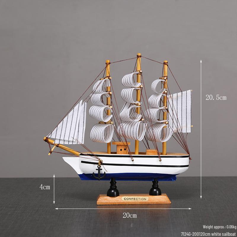 Segelboot Ornament - Modell für ruhige Fahrt zur Dekoration von Zuhause oder Büro