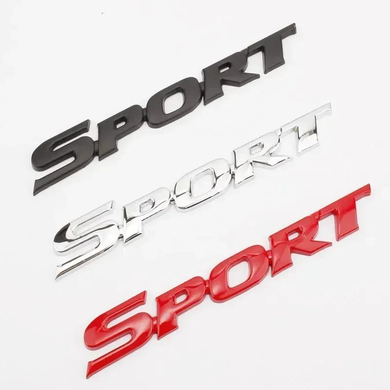 3D Metall SPORT Logo Kotflügel Emblem Heckklappen Abzeichen Aufkleber Decals für Toyota Highlander Yaris Corolla Camry CHR Autozubehör