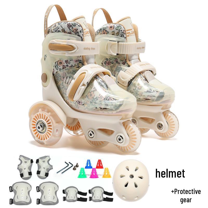 Beginner Children's Double Row Roller & Ice Skates
