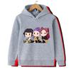 KPOP Devil Hunter Boy Girl Hoodie Street Sports Casual Trendy Harajuku Cartoon Children Autumn Winter Sweatshirt Clothing Top