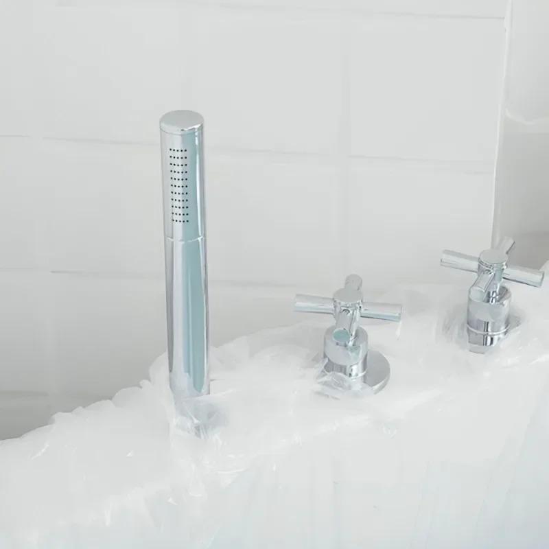 1/3/10PCS Disposable Bathtub Cover Portable Bathtub Liner Oversized Salon Home Travel Hotel Cleaning Anti Dirt Protective Film