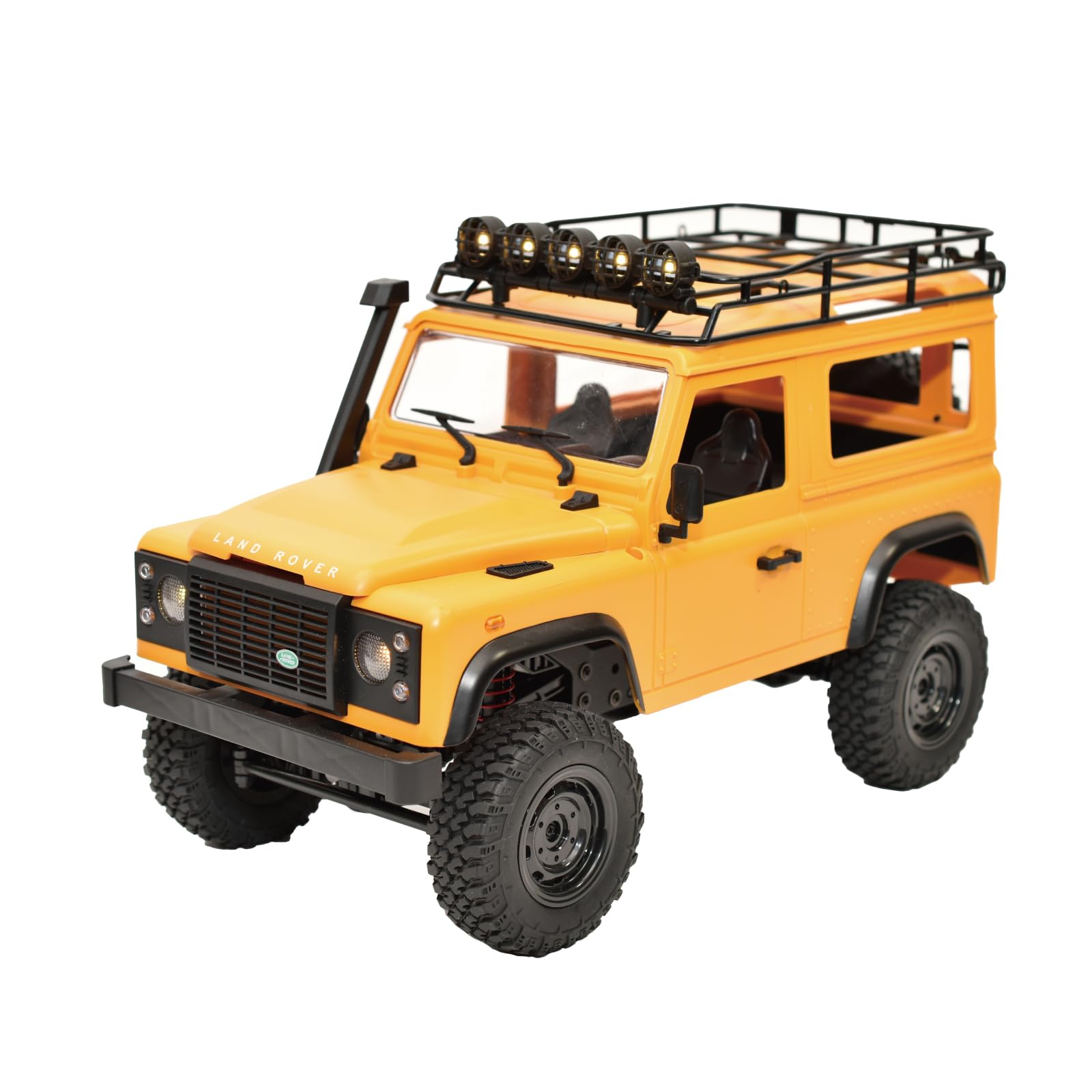 

MN Model Land Rover Defender 90 Scale Outdoor Radio Control Car RTR 4WD Crawler RC Car with Technical Approval Mark and Original Sticker with 1/12