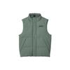 Stroll Series Solid Color Outdoor Stand Collar Casual Commuter Warm Vest Men Vest Tequila-Green L423M157-035Z