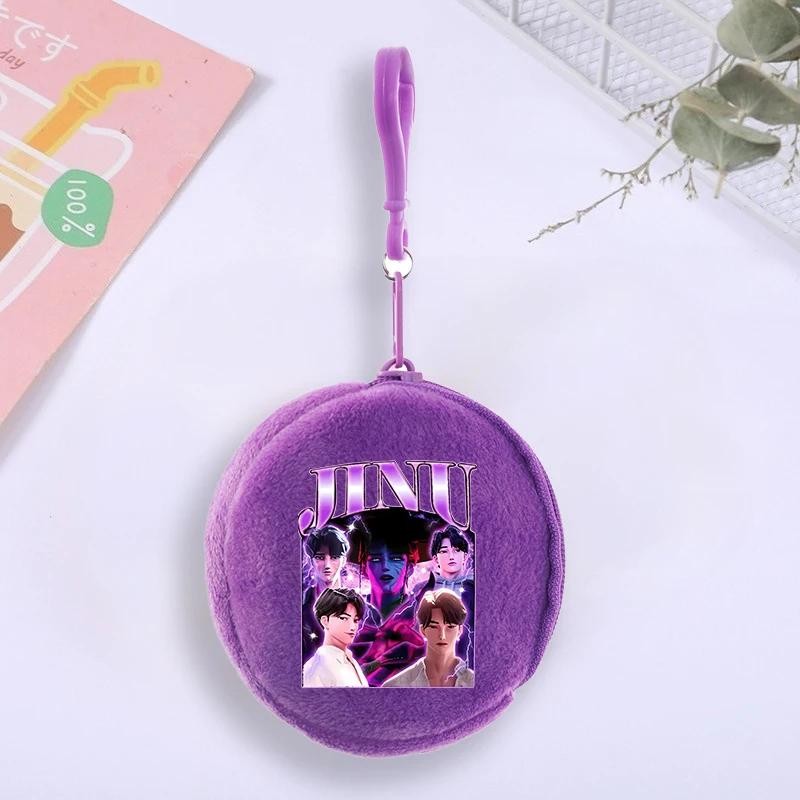 Kpop Demon Hunter Coin Purse Cute Boys Girls Portable Wallet Minnie Cartoon Printed ID Card Storage Bag Children Birthday Gifts