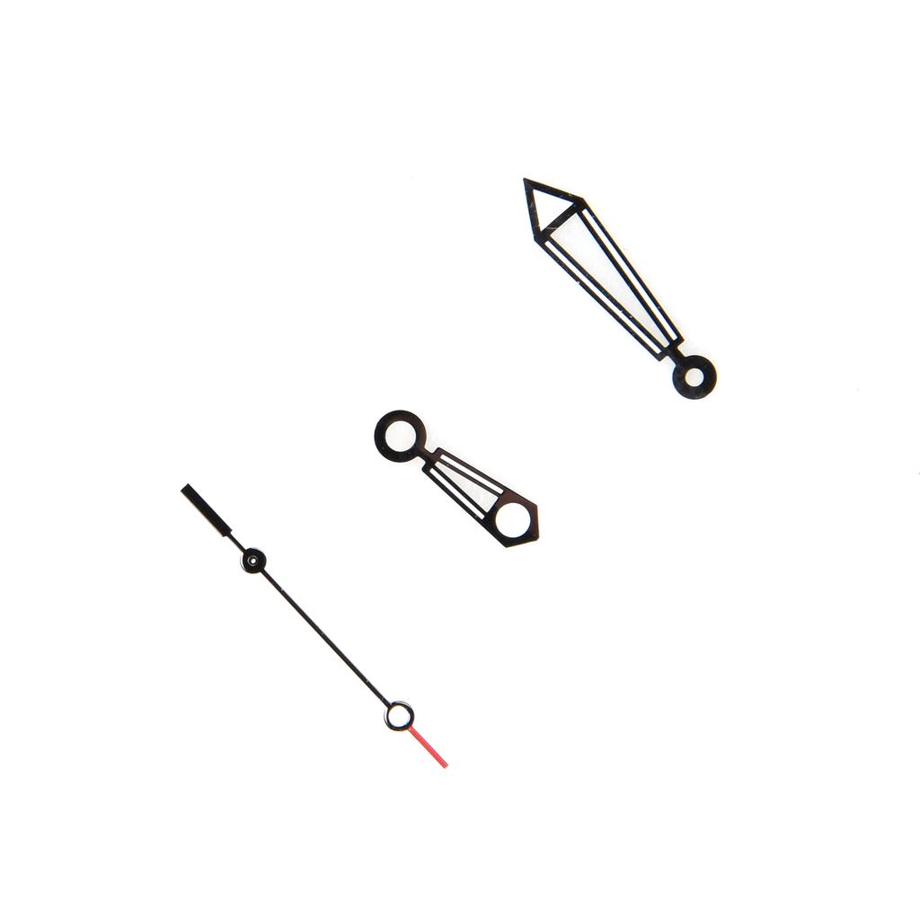 Black Watch Hands Hour Minute Second Pins Needle Pointer Repalcement Parts For ETA 2824-2 Watch Movement
