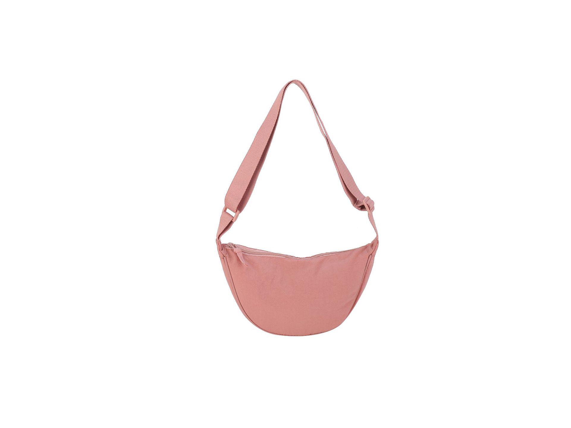 

Trendy Women s 2026 Nylon Dumpling Bag - Lightweight, Small, Crossbody, Shoulder and Underarm Canvas Bag рожевий