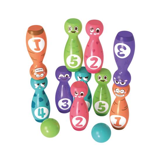 

Игрушки для боулинга для детей Набор для игры в помещении с 10 кеглями и 2 шарами Веселая спортивная игра для игры в помещении и на открытом воздухе C