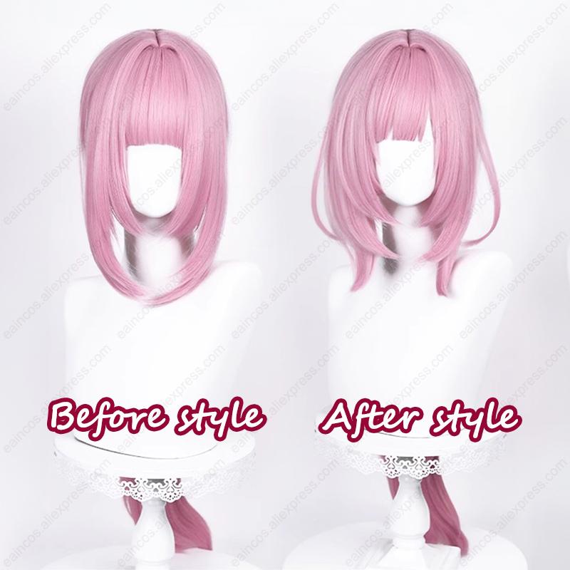 Elysia Cosplay Wig 80cm/110cm Long Pink Mixed Color Wigs Heat Resistant Synthetic Hair Halloween Party Role Play Wigs