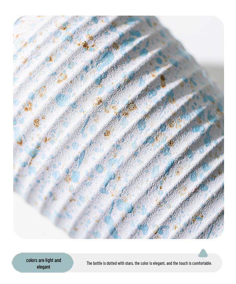 Minimalist Kiln-Fired Ceramic Vase: Home Living Room Decor for Fresh or Dried Flowers