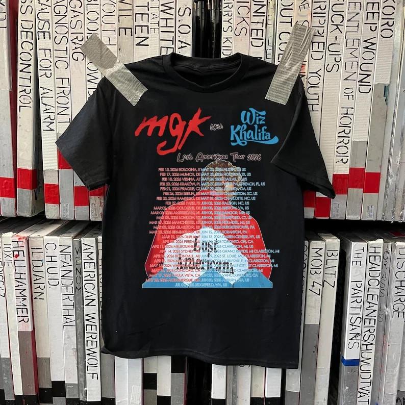 Mgk Machine Gun Kelly Lost Americana Tour black T-shirt JM2044 XXXXL