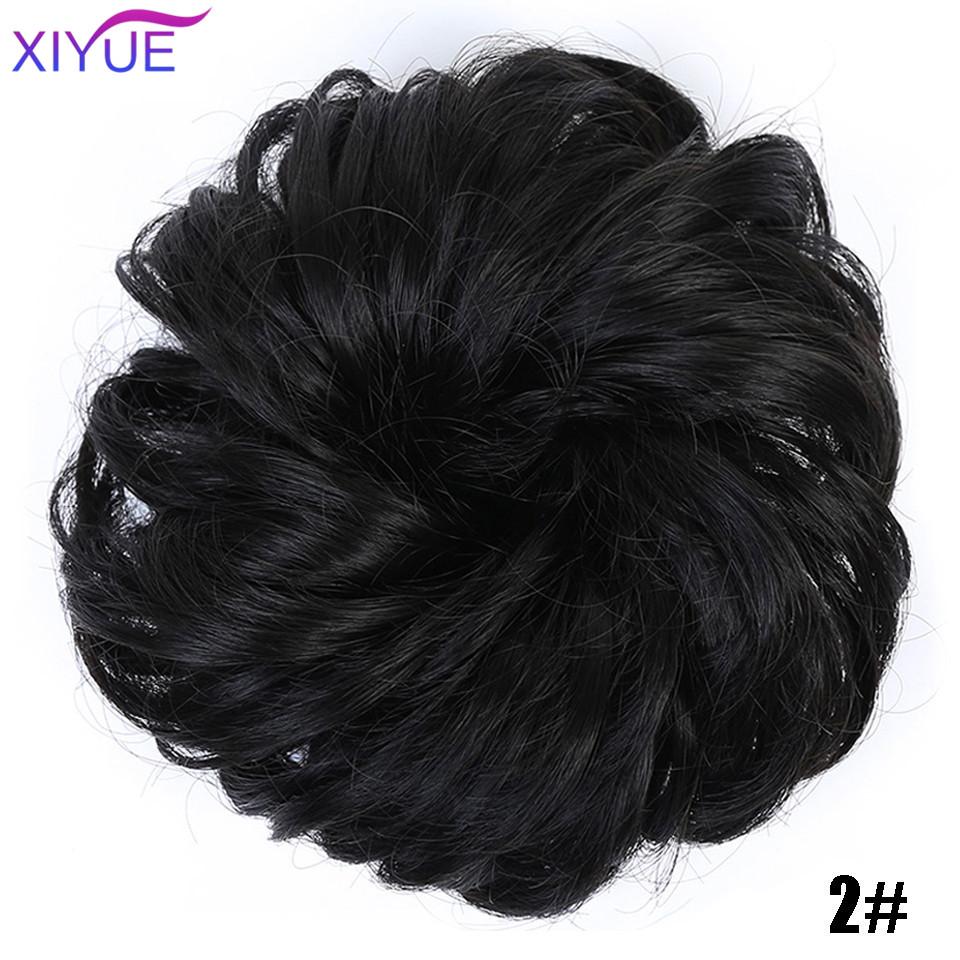 

Кудрявая резинка для волос для девочек из шиньона с резинкой Коричнево-серый синтетическое кольцо для волос с запахом на грязных хвостиках