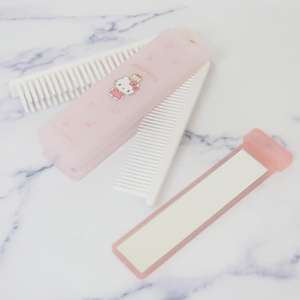 Sanrio Hello Kitty Mirror and Comb Set Official from Japan