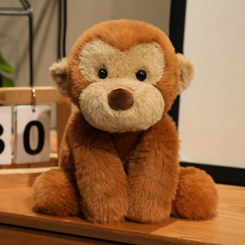 40cm Cartoon Monkey Plush Doll Tall Superior Quality Colorful Monkey Gorilla Animal Stuffed Toy Home Decoration Present Designed For Boys Plus Girls