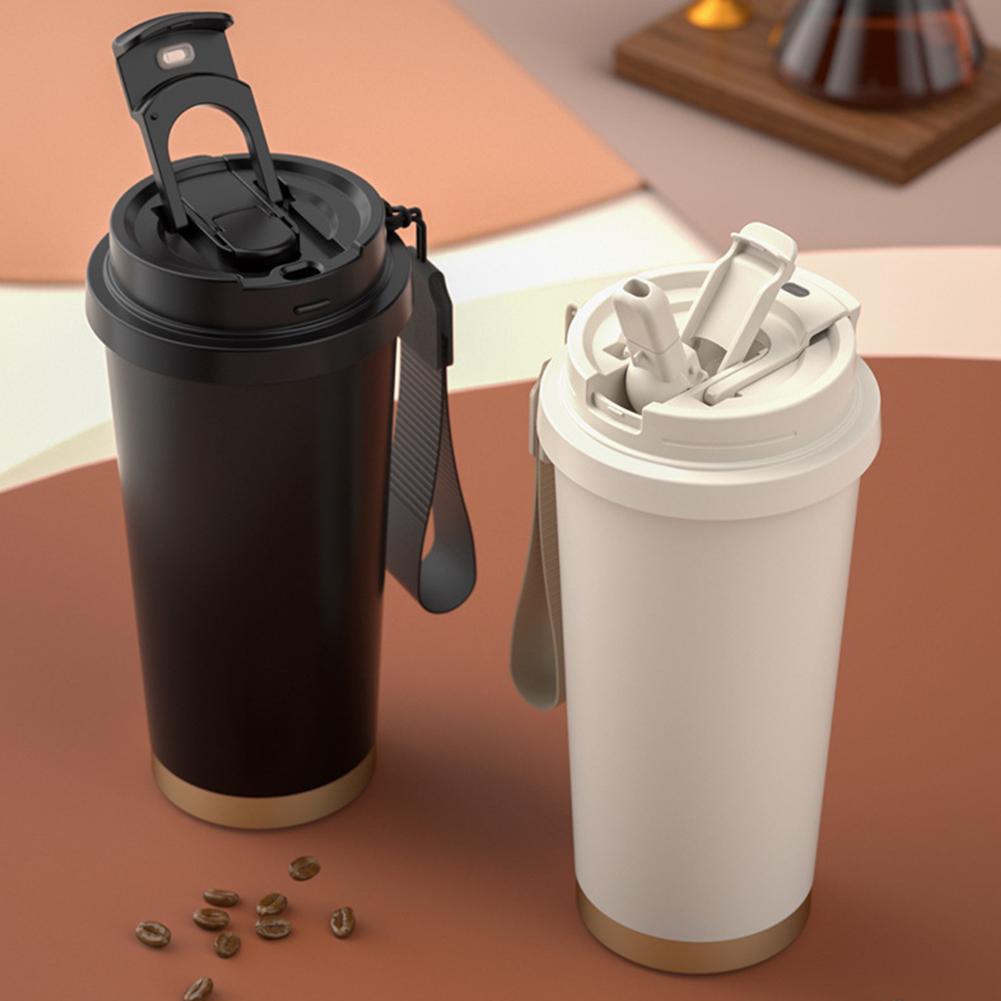 530ML Stylish Large Capacity Ceramic Vacuum Travel Reusable Gift Cup Mugs Household Thermal The Q4X0